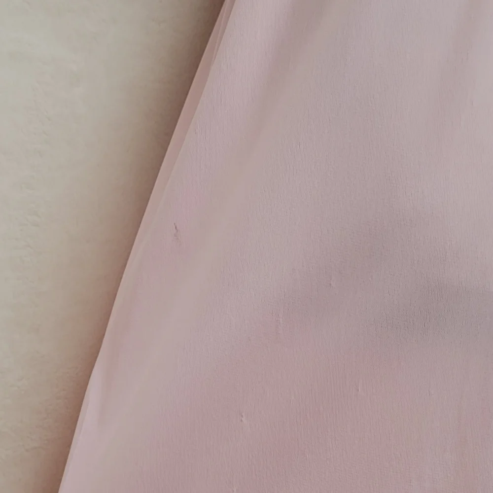 Vintage 60s Gilead Light Pink Floral Embroidered Sleeveless Nightgown Slip Dress - Picture 13 of 14